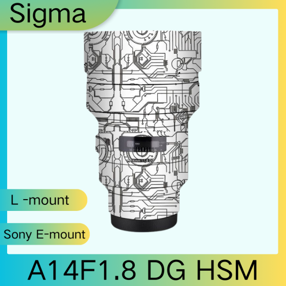 Lentes Sigma A14F1.8 DG HSM - Pele câmera, adesivo câmera - com alta resistência a arranhões, à prova d'água e com design elegante.